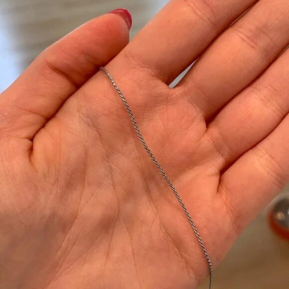 The Anne Pride rainbow multicolor s925 sterling silver pretzel necklace - Picture 4 of 4